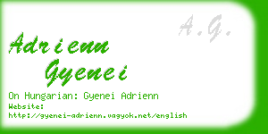 adrienn gyenei business card